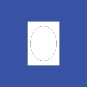 Vinyl  OVAAL 120mm x 90mm