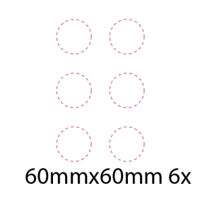 60mmx60mm 6x