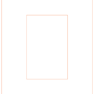 Fotokader hout 254mm x 203mm uitgesneden